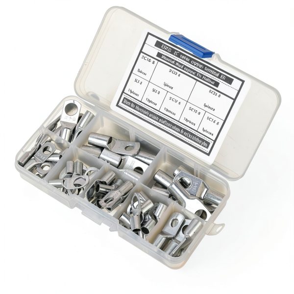 Copper Cable Terminal Connector SparkFeng 8-Size Tin-Plated Crimp Set-5