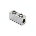 Burndy AMS-4/0 Dual Rated Splicer/Reducer, AWG 4/0 - AWG 6 Wire Range, 2 Screws, 5/16 Hex, 9/16" Diameter, 1" Width, 2-5/16" Length, 1.28" Height-0