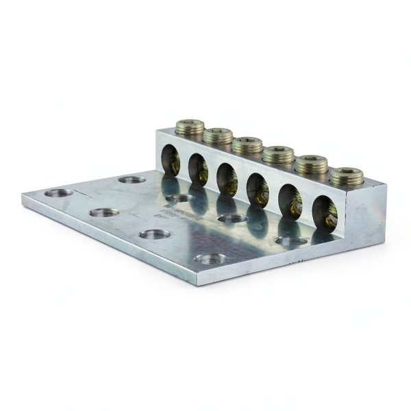 NSI Dual Rated Transformer Lug 6-350L8, 350 MCM, 6 AWG, 0.563" Hole-1