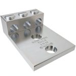 ILSCO T3A2-0-EC Aluminum Mechanical Lug 3 Port 2 Hole 3/8in Bolt-0