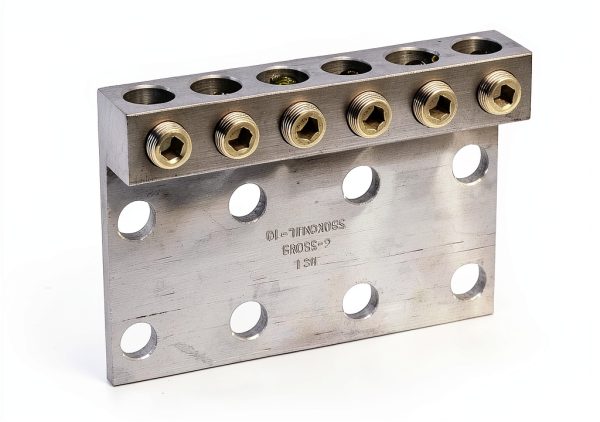 NSI Dual Rated Transformer Lug 6-350L8, 350 MCM, 6 AWG, 0.563" Hole-2