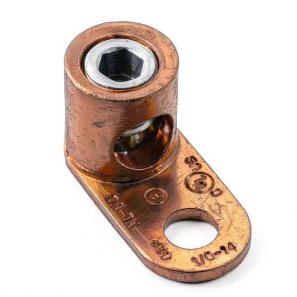 Panduit ML4T-CY Copper Post Lug – Tin-Plated #14-#4 Str, 1/4-In Stud-0