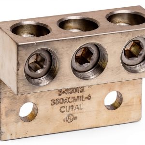NSI Dual Rated Transformer Lug 350 MCM 6 AWG Wire 0.375" Mounting Hole-0