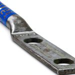 BURNDY Two Hole Lug Compression Connector 6 AWG Male CSA UL-0